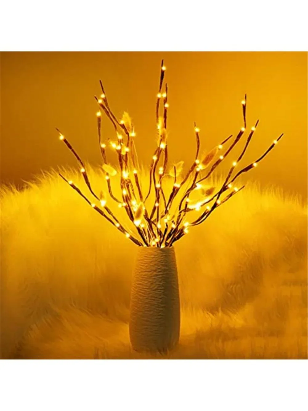 Lighted Birch Branch Lights LED Twig Branch Decor USB Vase Decorative Branches